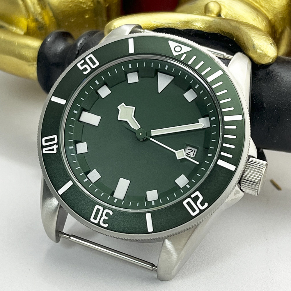 A1 Watches & Jewelry New York Photos - 군용 녹색 남성용 자동 기계식 시계