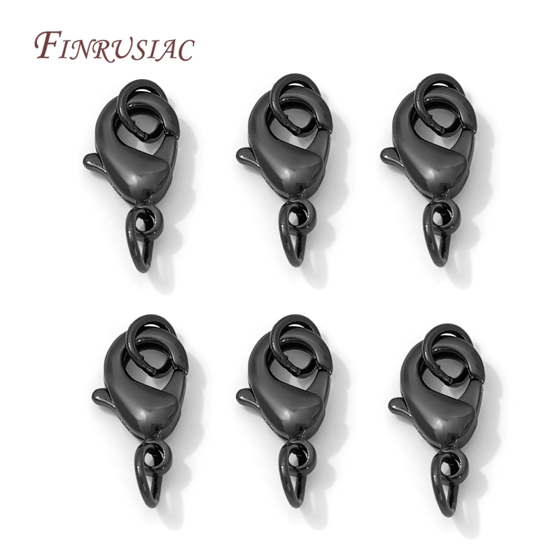 Gold Plated Ring - 9.5mm 12mm 15mm 블랙 컬러 황동