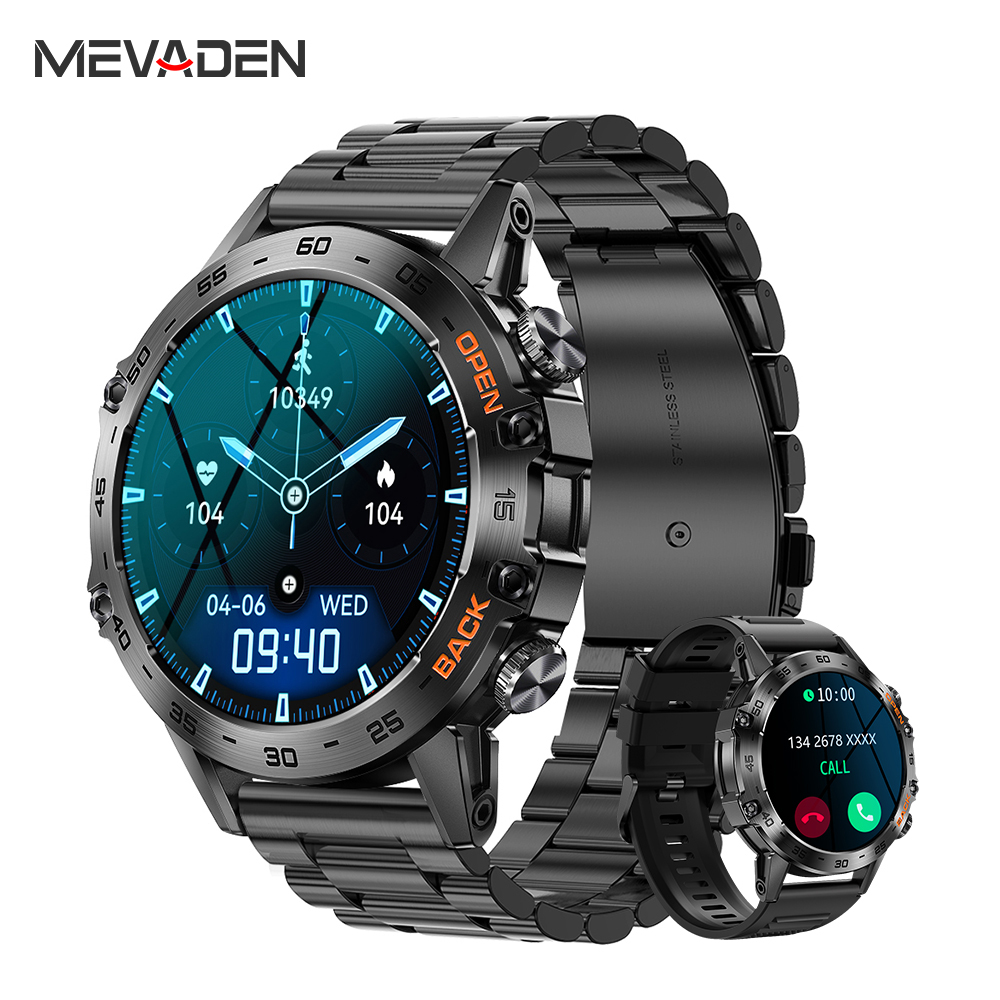 Italian Jewelry Watches - MEVADEN 스틸 1.39인치 남성용 고급 스마트워치