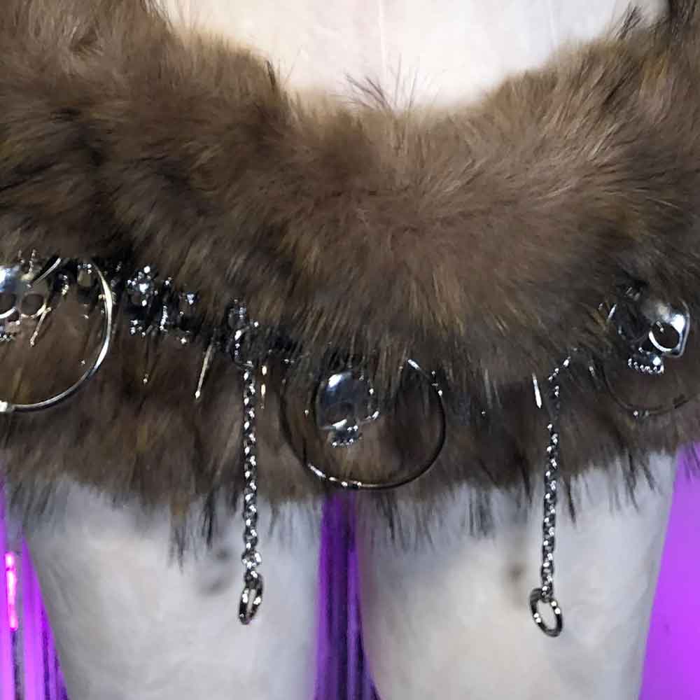 Gothic Skull Ring - 펑크 록 스터드 장식 핸드메이드 이모