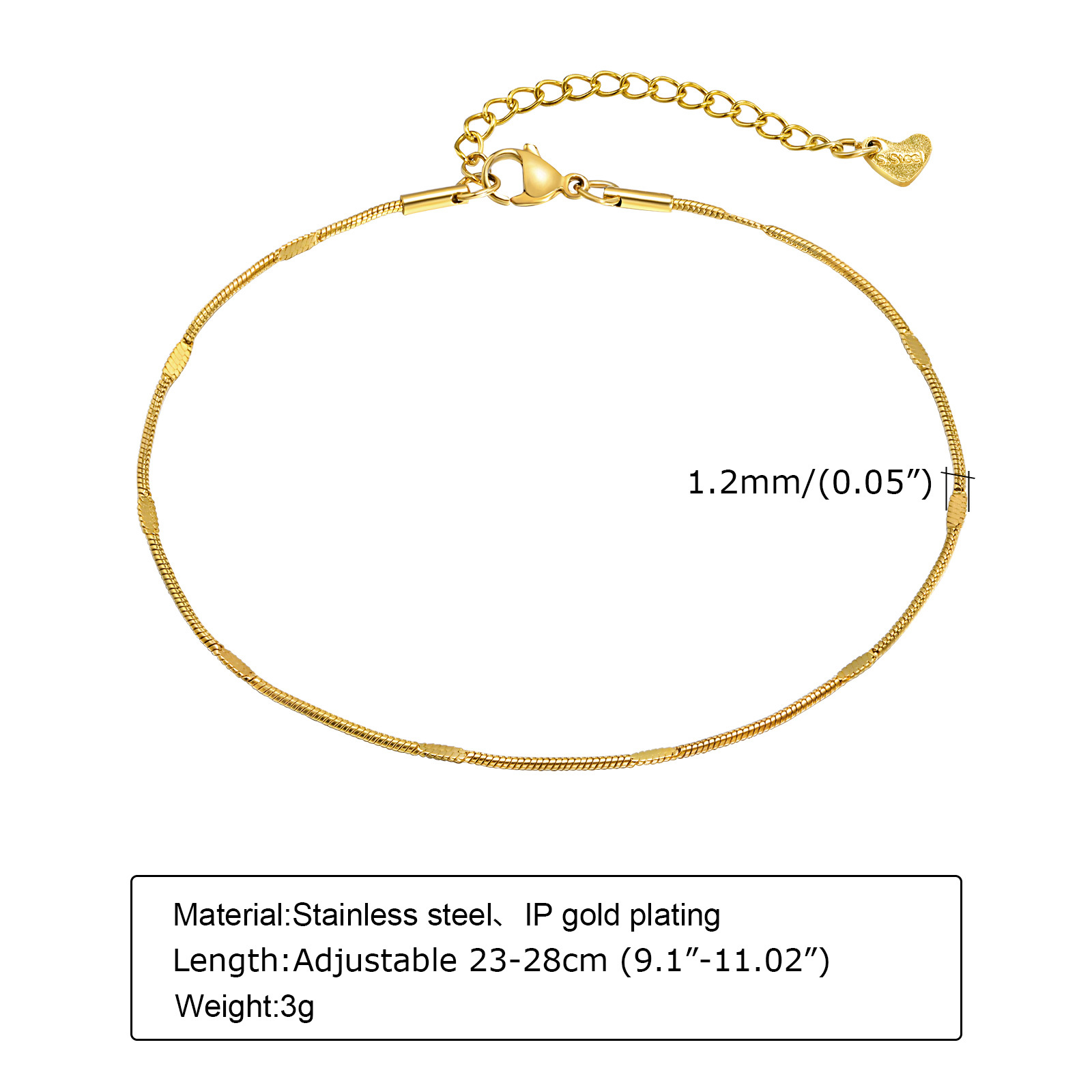 여성용 우아한 스쿼시 뱀 체인 발찌 주얼리, 골드 컬러 - Jc Jewelry & Watches Photos 리뷰 및 가격