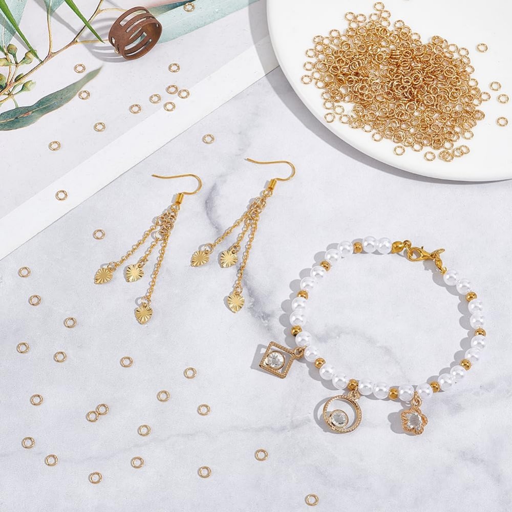 약 500pcs 4mm 골드 점프 링 오픈 점프 링 3 - Gold Plated Ring 리뷰 및 가격
