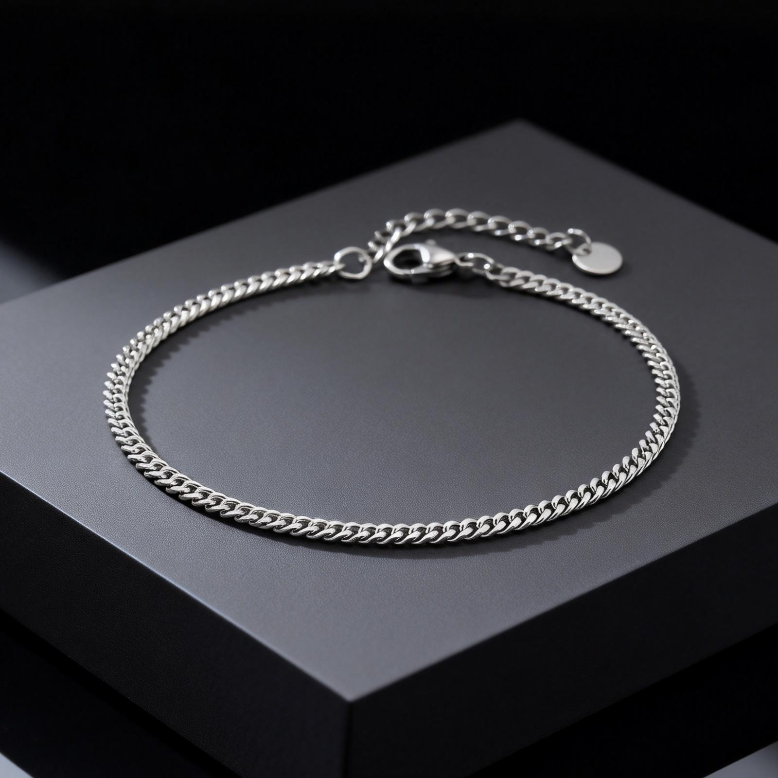 남성 여성을위한 미니멀리스트 스테인레스 스틸 발찌 팔찌 - Jc Jewelry & Watches Photos 리뷰 및 가격