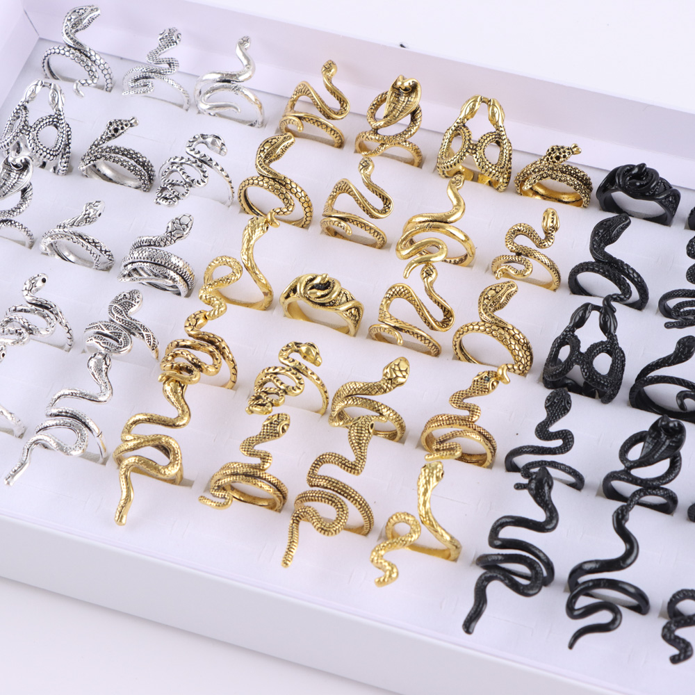10/20/30/50 개/몫 남자를위한 패션 펑크 록  - Gothic Skull Ring 리뷰 및 가격