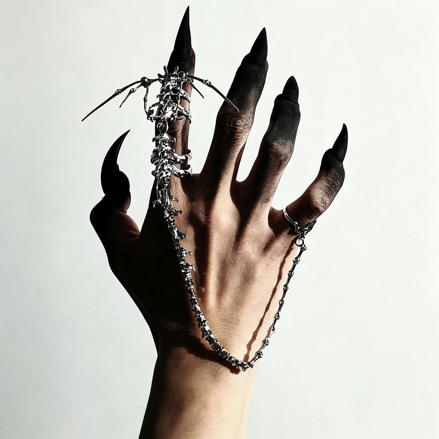 펑크 고딕 해골 뼈 손목 장식 서브컬쳐 스켈레톤 일체형 - Gothic Skull Ring 리뷰 및 가격