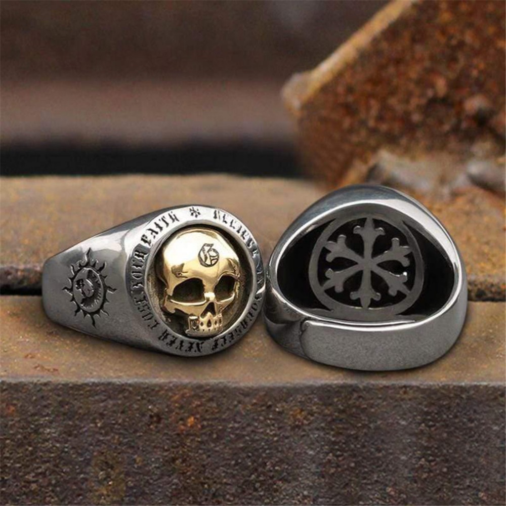 S925 스털링 실버 패션 남성과 여성의 해골 반지 고 - Gothic Skull Ring 리뷰 및 가격