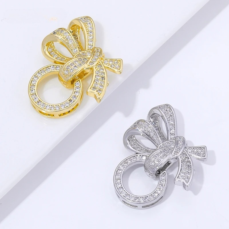 18K 금도금 진주 클래스프 커넥터 지르콘 3링 나비  - Gold Plated Ring 리뷰 및 가격
