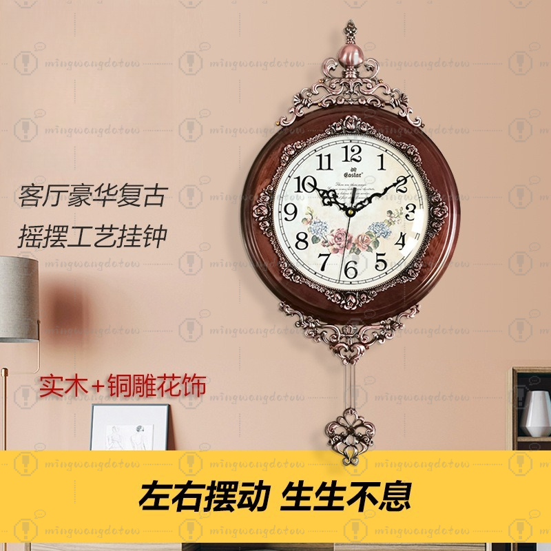 유럽풍 레트로 철제 & 나무 벽시계, 무소음 스윙 벽시 - Watches & Jewelry Repair Center Photos 리뷰 및 가격