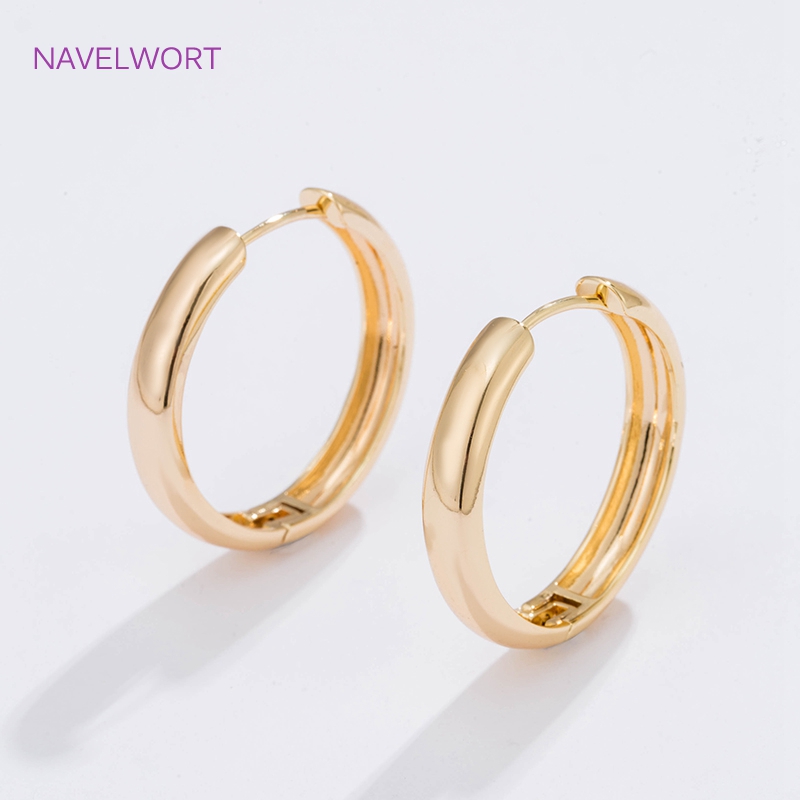 6가지 사이즈의 금도금 원형 후프 귀걸이 여성용 선물, - Gold Plated Ring 리뷰 및 가격
