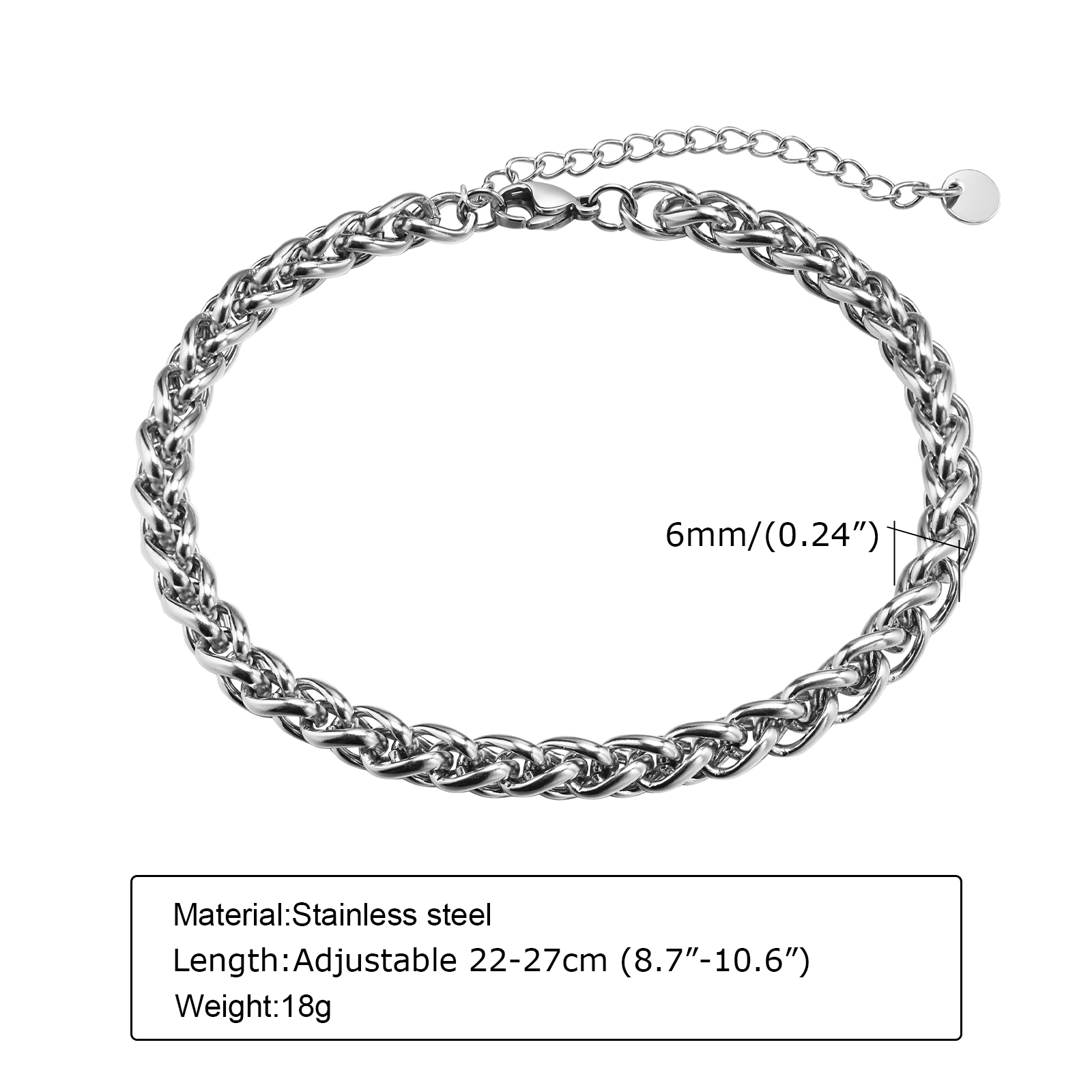 남성용 Vnox 쿠바 체인 Anklets, 방수 스테인 - Jc Jewelry & Watches Photos 리뷰 및 가격