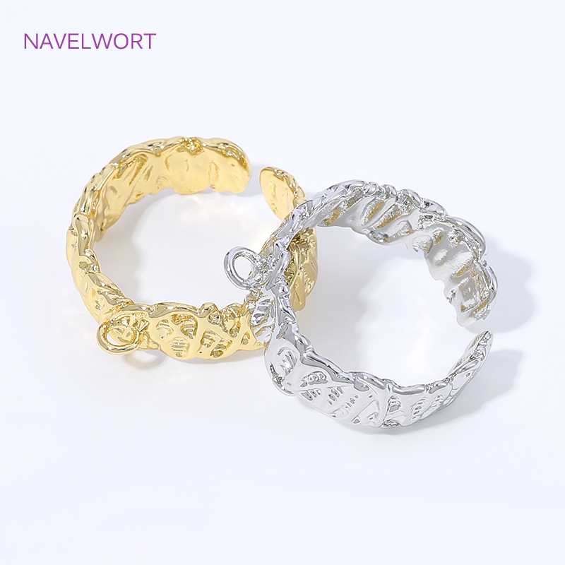 18K 금도금 황동 스트라이프 오픈 링 베이스 메탈 손 - Gold Plated Ring 리뷰 및 가격