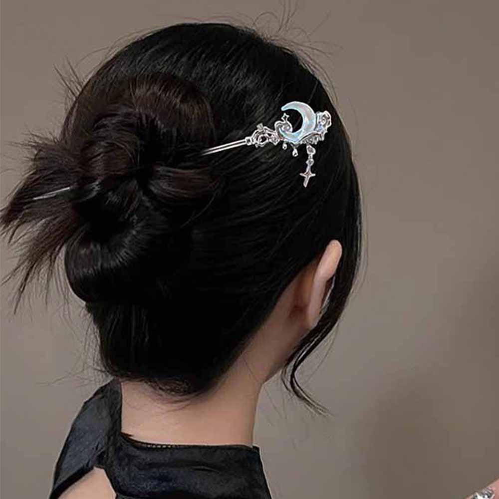 문스톤 스타 문 헤어 스틱 메탈 브랜치 헤어핀 헤어 포 - Shop Jewelry & Watches Near Me 리뷰 및 가격