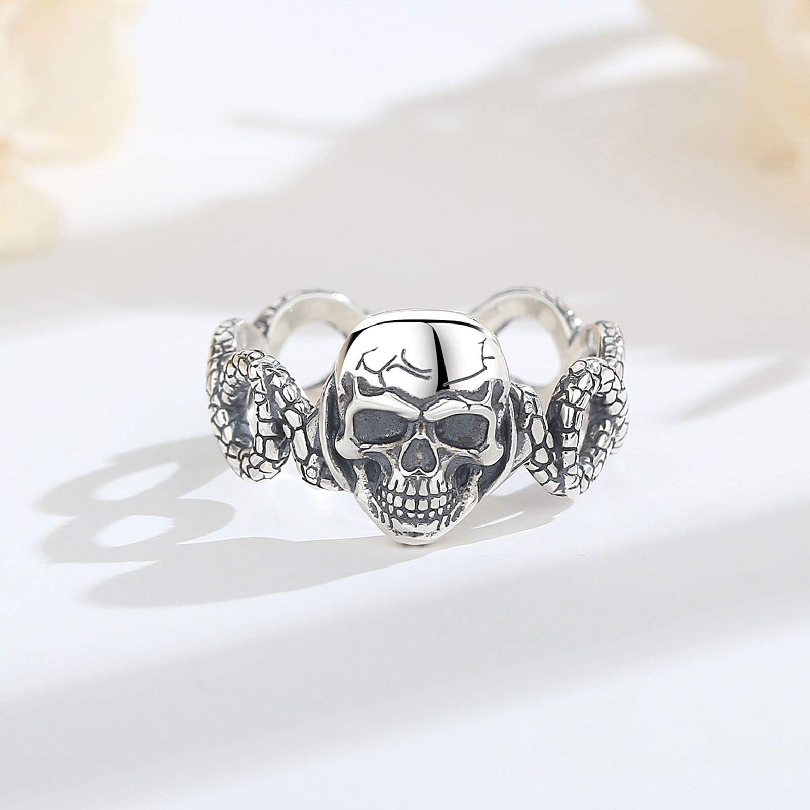 AEONSLOVE 925 스털링 실버 조절 가능한 해골 - Gothic Skull Ring 리뷰 및 가격