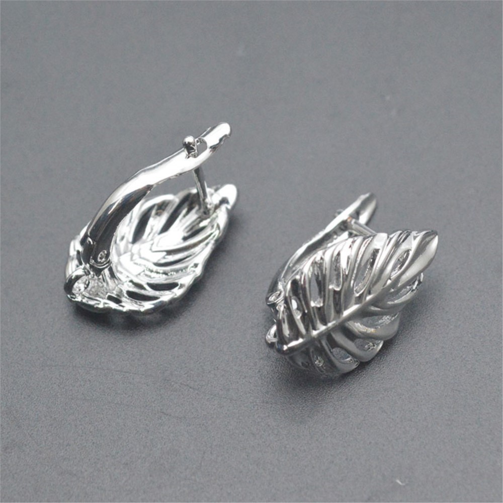 1/2개 18K 금도금 황동 잎 모양 속이 빈 패션 귀 - Gold Plated Ring 리뷰 및 가격